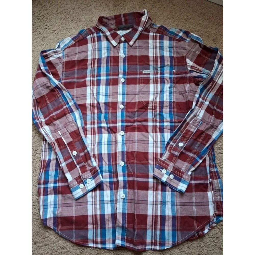 Columbia Sportswear men's button-down plaid shirt size xl